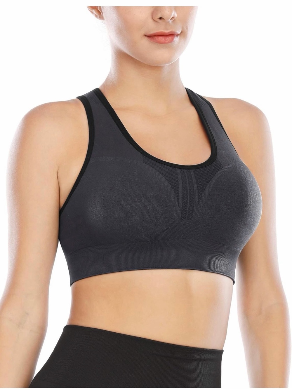 Women's Healthyoga Navy Blue High Impact Racerback Sports Bra. Size XXL